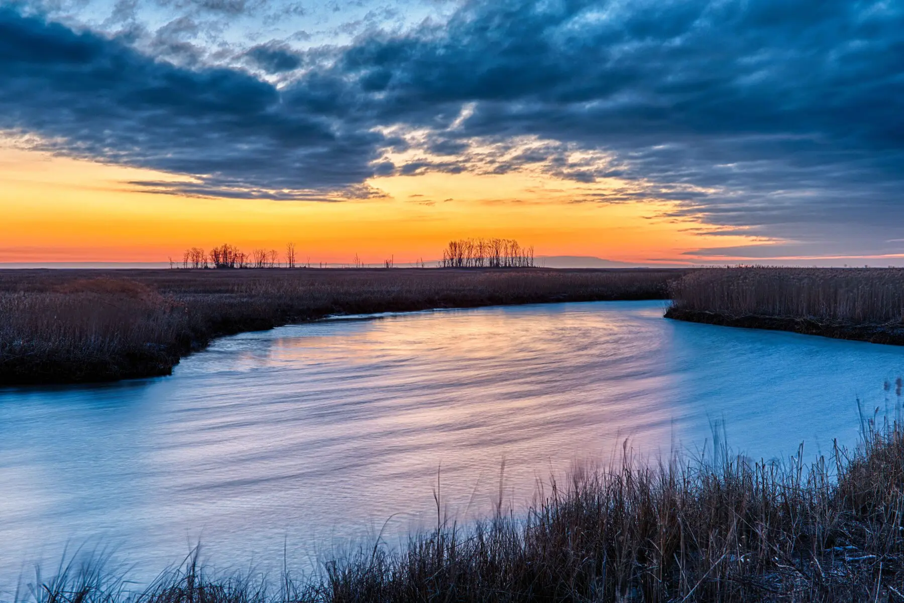 twilight at bombay hook nwr